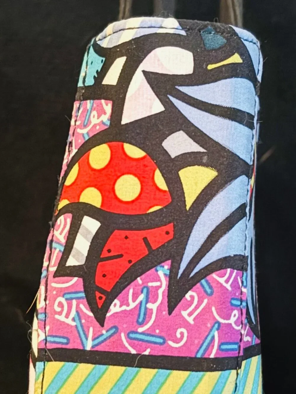 Super RARE! Nicole Miller × Britto Collab Silk Pop Art Handbag (Circa 1999–2001) - Picture 3 of 16
